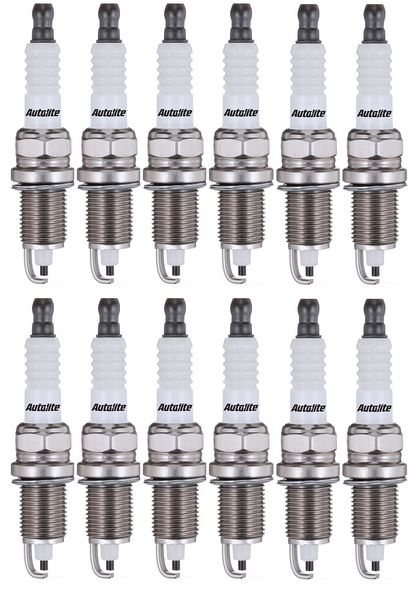 SET OF 12 AUTOLITE SPARK PLUGS TO SUIT MERCEDES BENZ C32 AMG CL203 W203 M112.961 SUPERCHARGED 3.2 V6