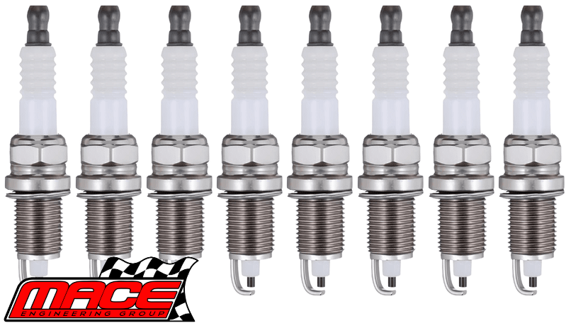 SET OF 8 MACE COPPER CORE SPARK PLUGS TO SUIT FORD WINDSOR OHV MPFI 5.0L V8