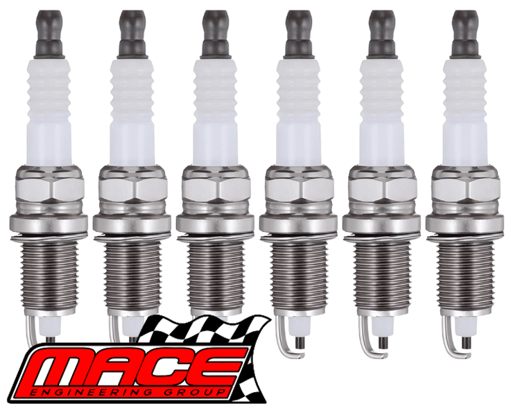 SET OF 6 MACE COPPER CORE SPARK PLUGS TO SUIT SUBARU TRIBECA WX EZ30D 3.0L F6