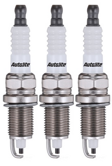 SET OF 3 AUTOLITE SPARK PLUGS TO SUIT DAIHATSU SIRION M100S EJ-DE 1.0L I3