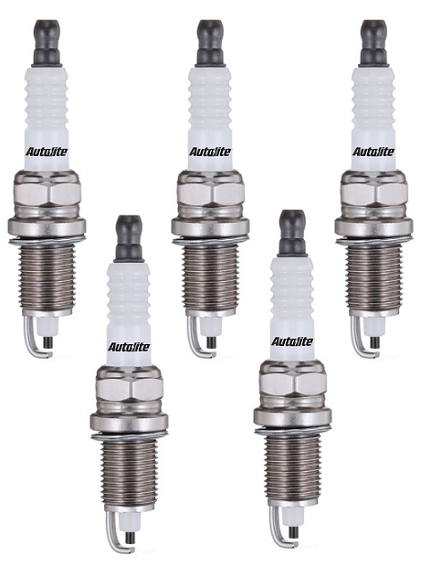 SET OF 5 AUTOLITE SPARK PLUGS TO SUIT VOLKSWAGEN AZX AQN 2.3L V5