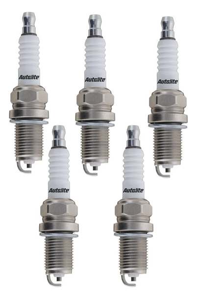 SET OF 5 AUTOLITE SPARK PLUGS TO SUIT AUDI 200T C3 MC TURBO 2.2L I5