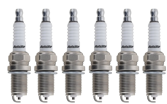 SET OF 6 AUTOLITE SPARK PLUGS TO SUIT MERCEDES BENZ M104.980 M104.941 M104.943 2.8L 3.0L 3.6L I6
