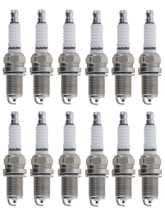 12 X AUTOLITE SPARK PLUG FOR MERCEDES BENZ S600L W220 W221 M137.970 M275.950 M275.953 5.5L 5.8L V12