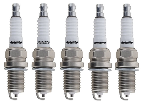 SET OF 5 AUTOLITE SPARK PLUGS TO SUIT AUDI 100 C3 NF 2.3L I5
