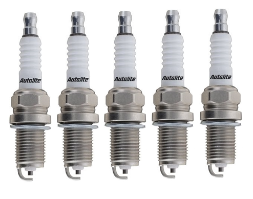 SET OF 5 AUTOLITE SPARK PLUGS TO SUIT FORDÂ FOCUS LS LT LV B5254T B5254T3 TURBO 2.5L I5