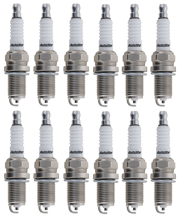 SET OF 12 AUTOLITE SPARK PLUGS TO SUIT MERCEDES BENZ SLK32 AMG R170 M112.960 SUPERCHARGED 3.2L V6