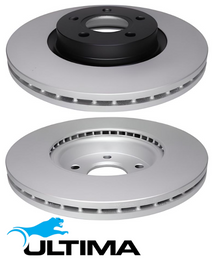 ULTIMA FRONT VENTED DISC BRAKE ROTORS TO SUIT FORD ESCAPE ZG T8MA T8MB TURBO DIESEL 2.0L I4 OD 300MM