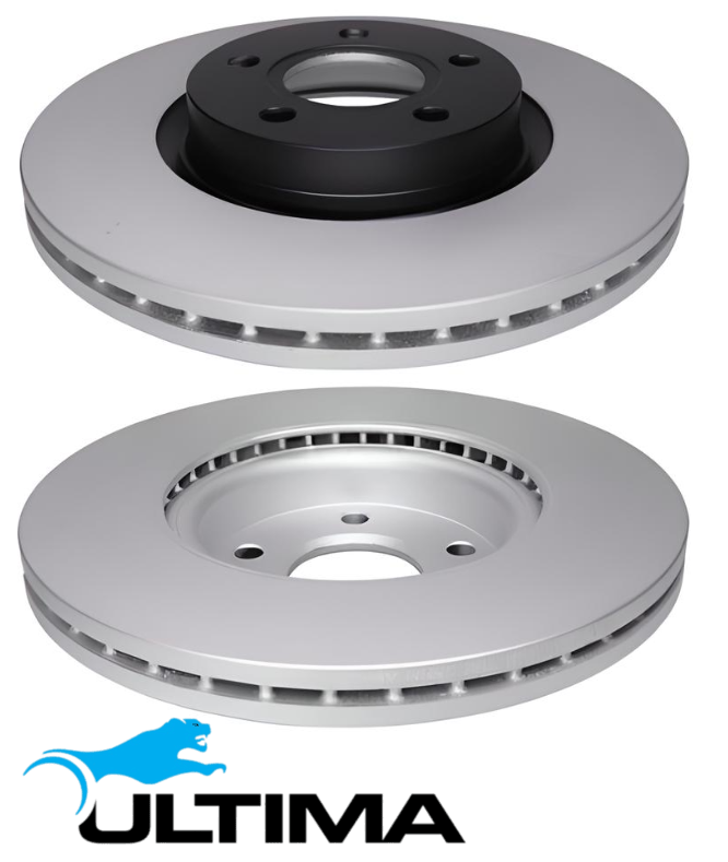 ULTIMA FRONT VENTED DISC BRAKE ROTORS TO SUIT FORD FOCUS LS LT DURATEC 2.0 I4 EXCEPT MX & WX CHASSIS