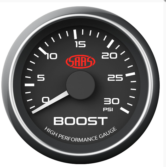 SAAS DIESEL TURBO BOOST 0-30PSI 52MM GAUGE