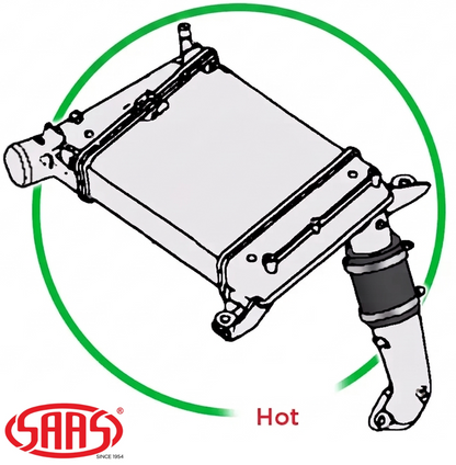 SAAS INTERCOOLER HOSE TO SUIT NISSAN NAVARA D22 YD25DDTI TURBO DIESEL 2.5L I4 SUITS 98KW