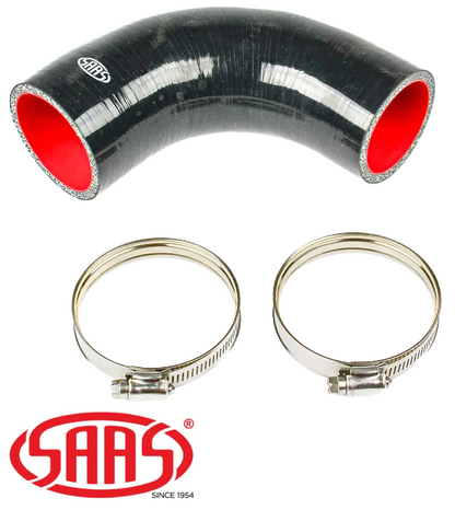 SAAS COLD SIDE INTERCOOLER HOSE TO SUIT NISSAN PATROL GU Y61 ZD30DDTI TURBO DIESEL 3.0L I4 FROM MIDPIPE TO THROTTLE BODY