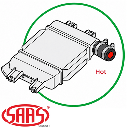 SAAS HOT SIDE INTERCOOLER HOSE TO SUIT NISSAN PATROL GU Y61 ZD30DDTI TURBO DIESEL 3.0 I4 FROM MID PIPE