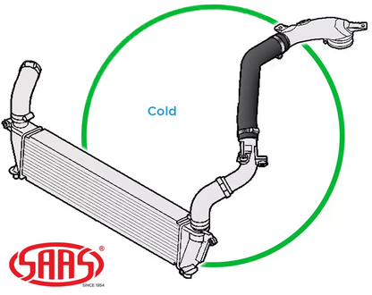 SAAS INTERCOOLER HOSE TO SUIT ISUZU MU-X UCR UCS RZ4E-TC 4JJ1-TC TURBO DIESEL 1.9L 3.0 I4