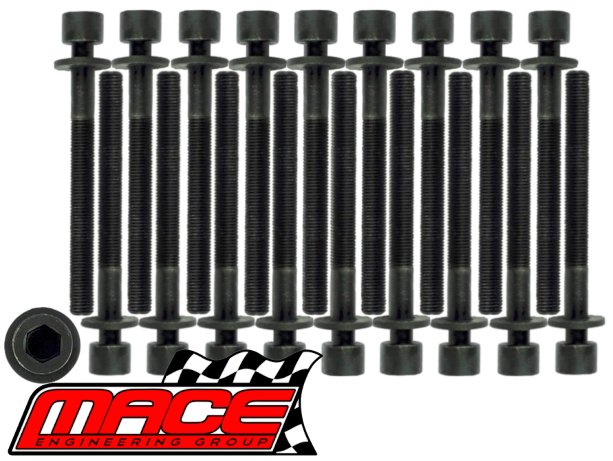 MACE HEAD BOLT SET TO SUIT NISSAN NAVARA D22 D40 YD25DDT YD25DDTI TURBO DIESEL 2.5L I4