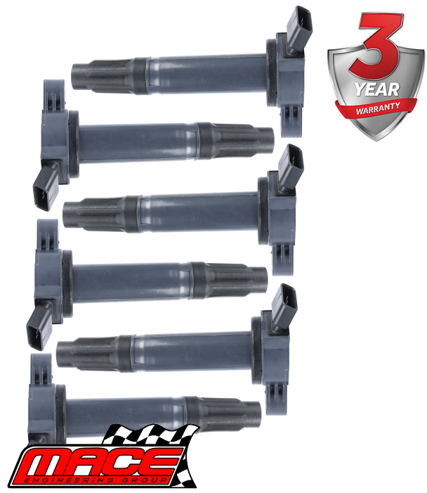 SET OF 6 STANDARD REPLACEMENT IGNITION COILS TO SUIT LEXUS 2GR-FE 2GR-FXE 3.5L V6