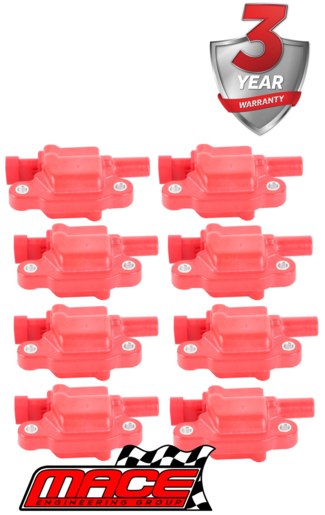 SET OF 8 MACE HIGH VOLTAGE IGNITION COILS TO SUIT HSV SV6000 VZ LS2 6.0L V8