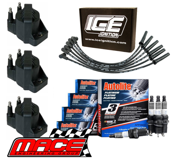 MACE STANDARD IGNITION SERVICE KIT TO SUIT HOLDEN COMMODORE VP VR BUICK L27 3.8L V6