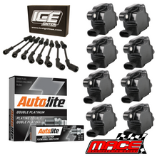 MACE IGNITION SERVICE KIT WITH SQUARE COIL TO SUIT CHEVROLET CORVETTE C6 LS3 6.2L V8
