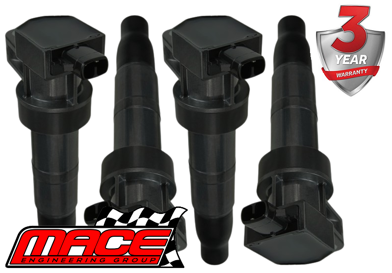 SET OF 4 MACE STANDARD REPLACEMENT IGNITION COILS FOR KIA SORENTO XM G4KE 2.4 I4 TO 03/2011 FWD ONLY