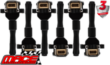 SET OF 6 MACE STANDARD REPLACEMENT IGNITION COILS TO SUIT BMW 5 SERIES 525I M50B25 2.5L I6