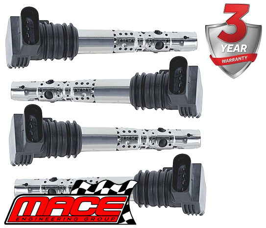 4 X MACE STANDARD REPLACEMENT IGNITION COIL TO SUIT AUDI TT 8N ARY ATC AUM AUQ BVR BVP TURBO 1.8L I4