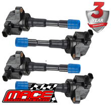 SET OF 4 MACE STANDARD REPLACEMENT IGNITION COILS TO SUIT HONDA JAZZ GD L13A1 1.3L I4 EXHAUST SIDE