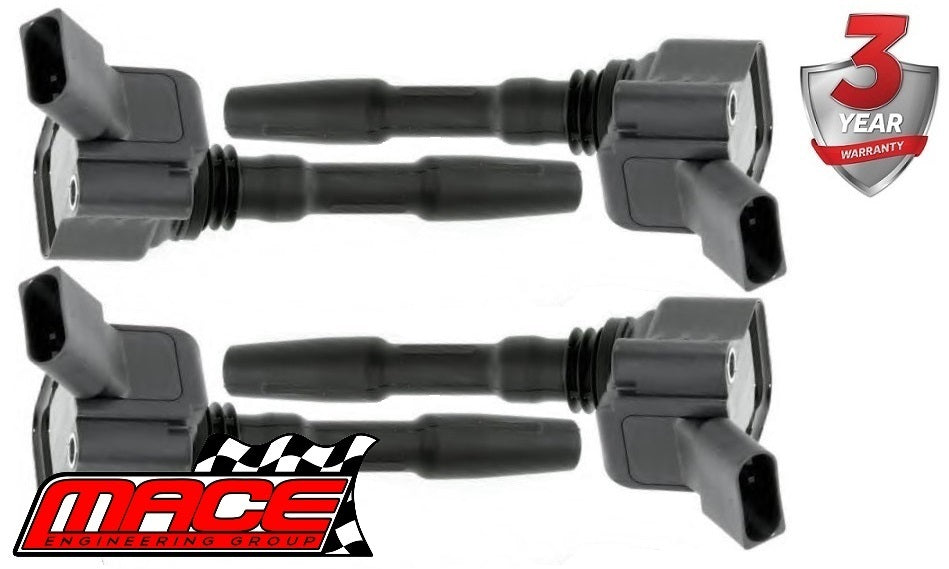 SET OF 4 MACE STANDARD REPLACEMENT IGNITION COIL TO SUIT AUDI S3 8V CJXB CJXF TURBO 2.0L I4
