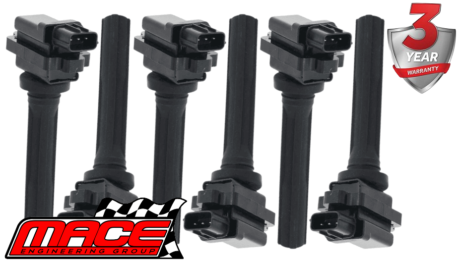 6 X MACE STD REPLACEMENT IGNITION COIL TO SUIT SUZUKI GRAND VITARA SQ625 JA627 H25A H27A 2.5L 2.7 V6