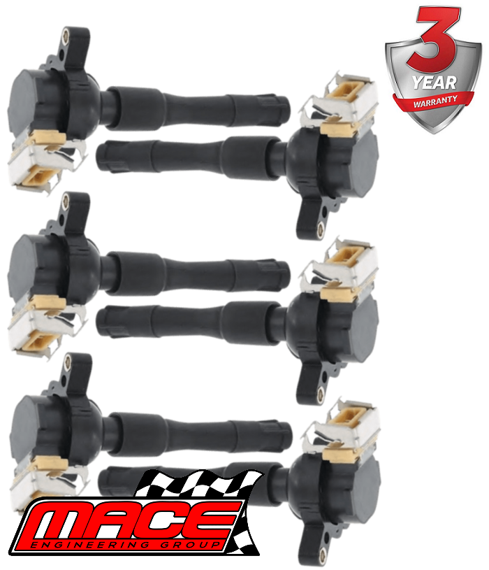 SET OF 6 MACE STANDARD REPLACEMENT IGNITION COILS FOR BMW 3 SERIES 330CI M54B30 3.0L I6 TILL 09/2002