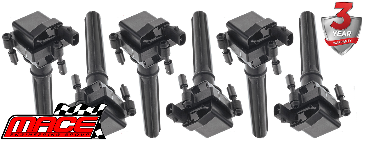 SET OF 6 MACE STANDARD REPLACEMENT IGNITION COILS TO SUIT CHRYSLER CONCORDE LX EWZ S/C 3.5L V6