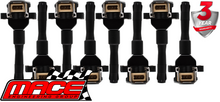 SET OF 8 MACE STANDARD REPLACEMENT IGNITION COILS TO SUIT BMW 5 SERIES 530I M60B30 3.0L V8