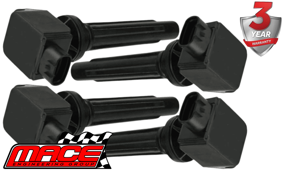 SET OF 4 MACE STANDARD REPLACEMENT IGNITION COILS TO SUIT SUZUKI J20A 2.0L I4