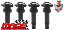 SET OF 4 MACE STANDARD REPLACEMENT IGNITION COILS TO SUIT HYUNDAI ACCENT RB G4FC G4FD 1.6L I4