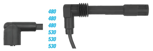 7MM IGNITION LEADS TO SUIT AUDI ACK AGA APR APS 2.4L 2.8L V6