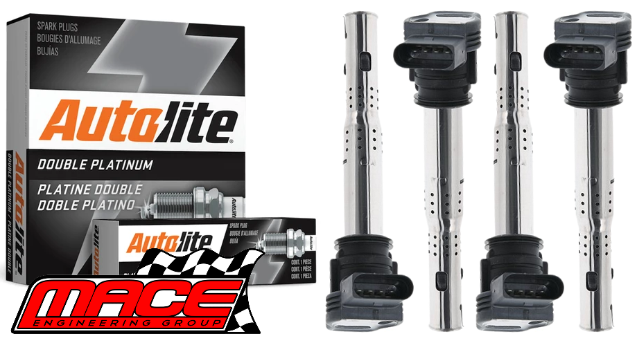 MACE IGNITION SERVICE KIT TO SUIT AUDI A3 8P BLY BMB BLR BVY AXX BWA BYT BZB CAWB CDAA CCZA 1.8L 2.0