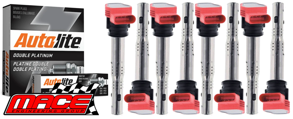 MACE IGNITION SERVICE KIT TO SUIT AUDI A6 C6 BVJ 4.2L V8