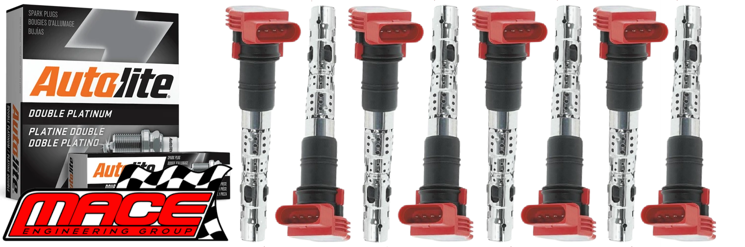 MACE IGNITION SERVICE KIT TO SUIT AUDI S4 B6 B7 BBK 4.2L V8