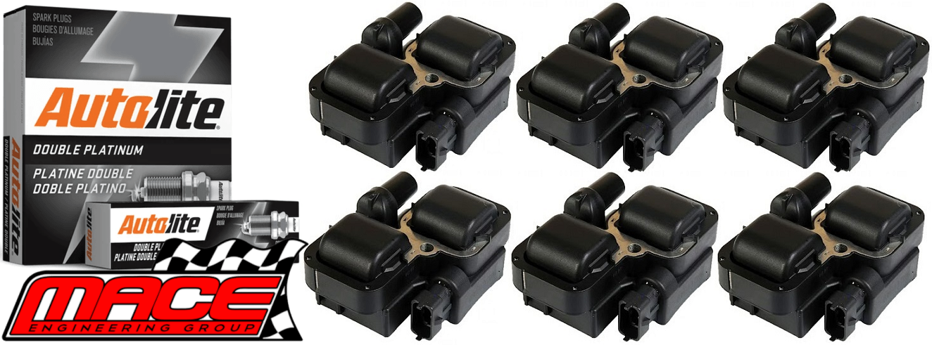 MACE IGNITION SERVICE KIT TO SUIT MERCEDES BENZ SLK32 AMG R170 M112.960 SUPERCHARGED 3.2L V6
