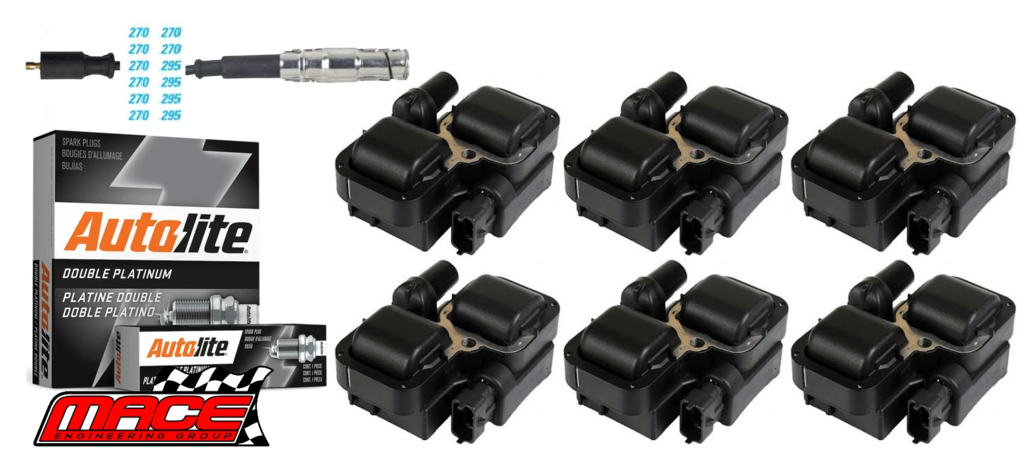MACE IGNITION SERVICE KIT TO SUIT MERCEDES BENZ E240 W210 S210 M112.911 M112.914 2.4L V6