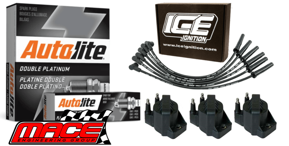 MACE STANDARD IGNITION SERVICE KIT FOR HOLDEN COMMODORE VT VX VY ECOTEC L36 L67 SUPERCHARGED 3.8L V6