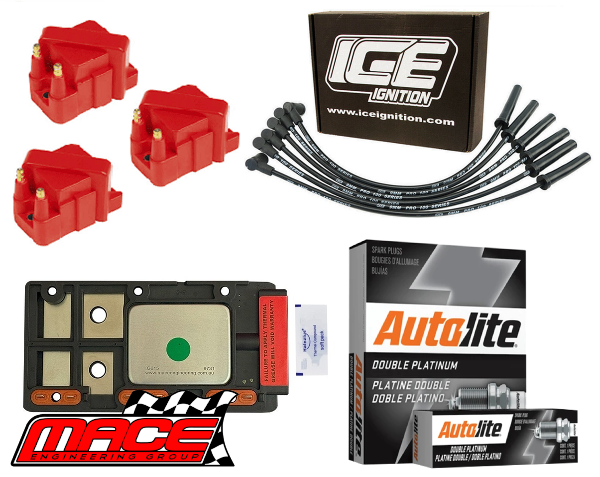 HV IGNITION SERVICE KIT WITH MACE DFI MODULE TO SUIT HOLDEN COMMODORE VS VT.I ECOTEC L36 3.8L V6