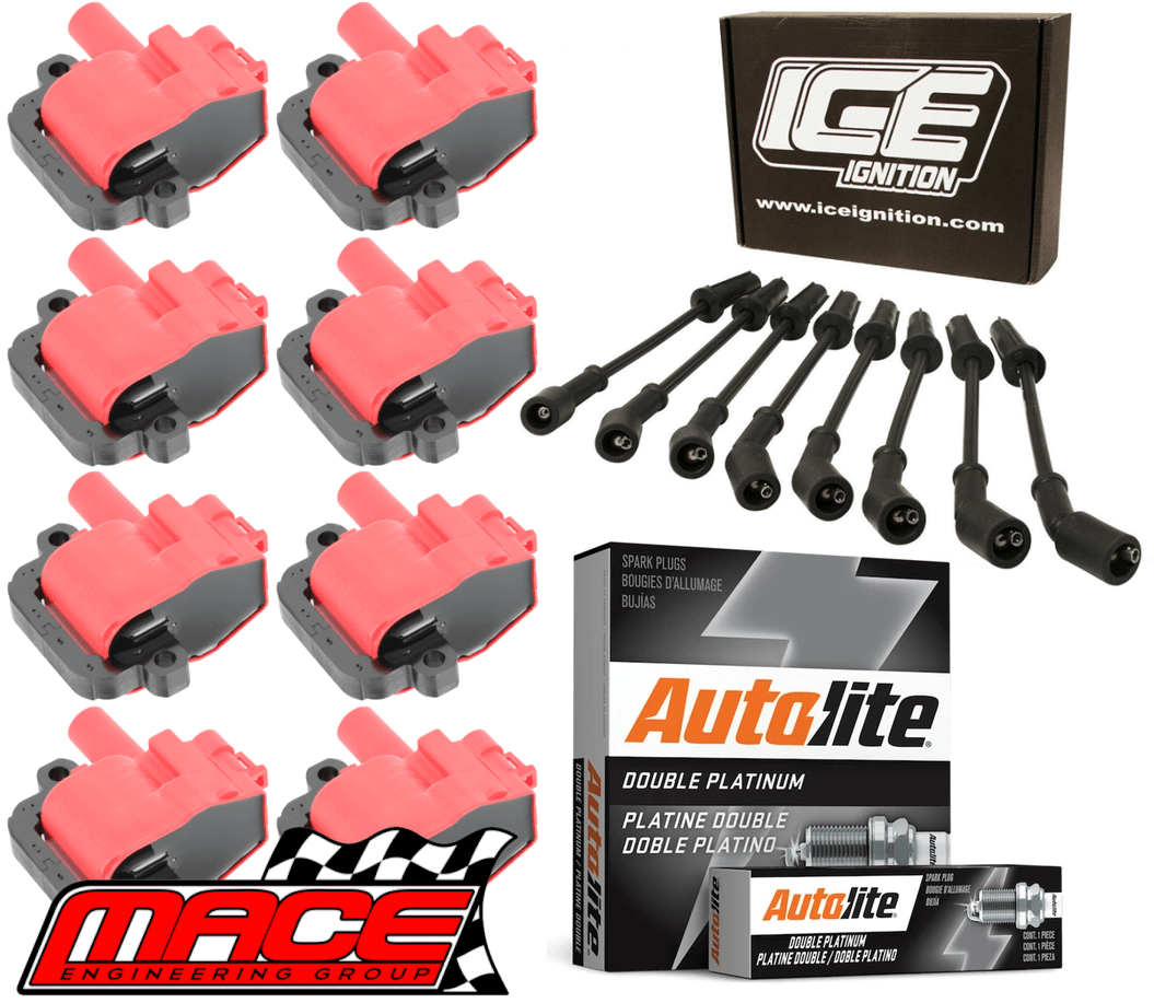 MACE HIGH VOLTAGE IGNITION SERVICE KIT TO SUIT HOLDEN MONARO V2.II V2.III LS1 5.7L V8