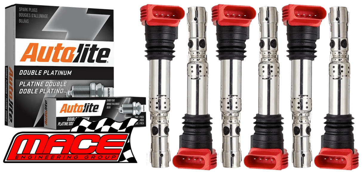 MACE IGNITION SERVICE KIT TO SUIT AUDI A6 C5 C6 ASN BBJ 3.0L V6