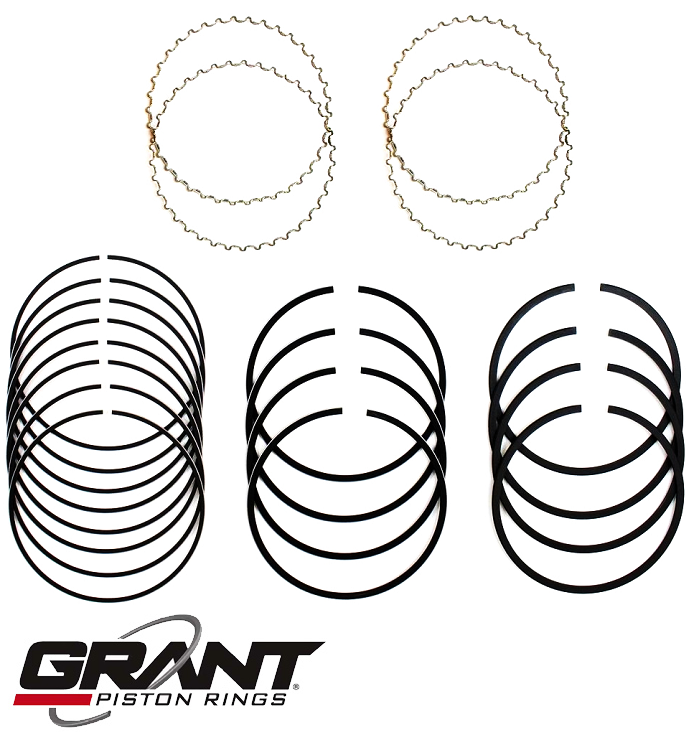 GRANT CAST PISTON RING SET TO SUIT FORD LTD FA FB FC FD CLEVELAND 302 351 4.9L 5.8L V8