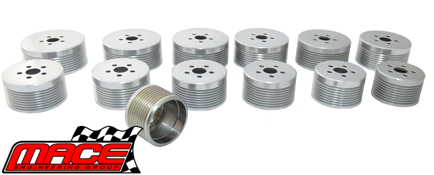 MACE SUPERCHARGER PULLEY TO SUIT HOLDEN MONARO V2 L67 SUPERCHARGED 3.8L V6