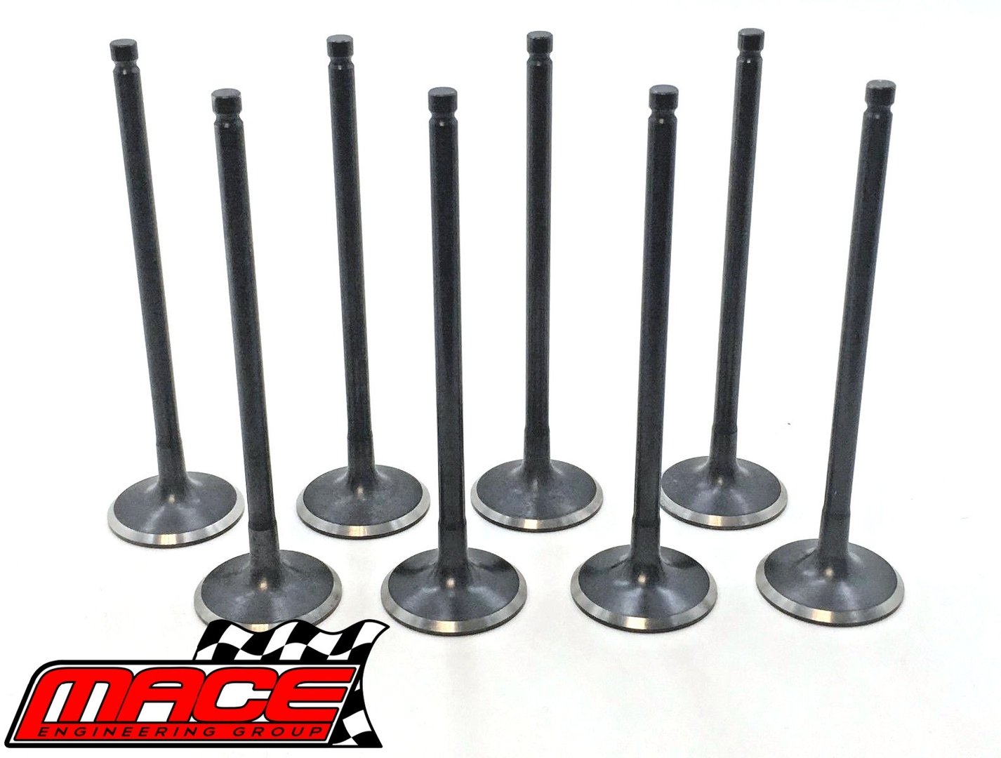SET OF 8 MACE STANDARD EXHAUST VALVES TO SUIT NISSAN PATHFINDER R51 YD25DDTI TURBO DIESEL 2.5L I4