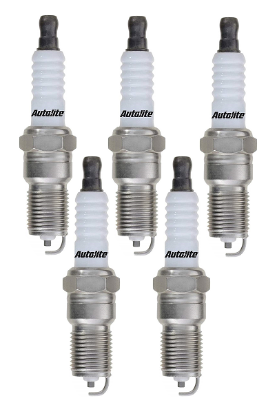 SET OF 5 AUTOLITE SPARK PLUGS TO SUIT AUDI KF HX MC WB WE TURBO 2.1L 2.2L I5