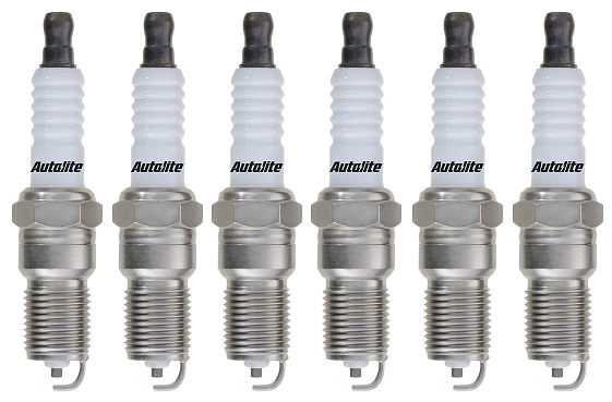 SET OF 6 AUTOLITE SPARK PLUGS TO SUIT MERCEDES BENZ 190E W201 M103.942 2.6L I6