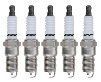 SET OF 5 AUTOLITE SPARK PLUGS TO SUIT AUDI 90 B3 NG 2.3L I5